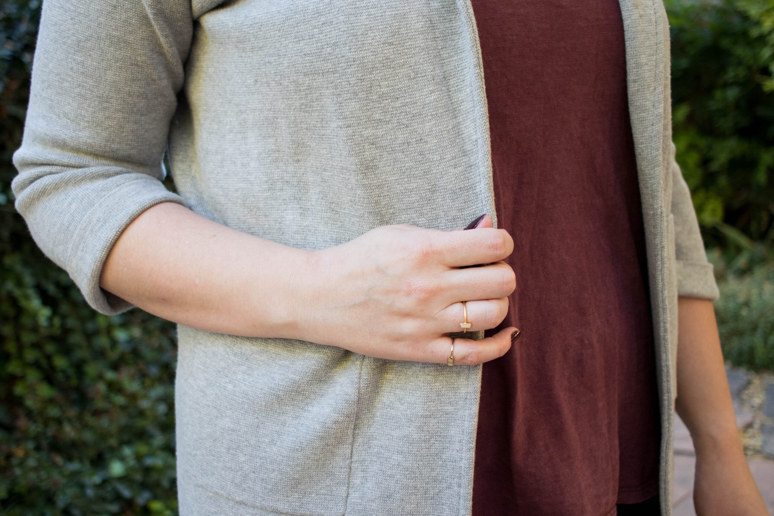 dainty gold rings fall outfit #daintyrings #goldrings #jewelry