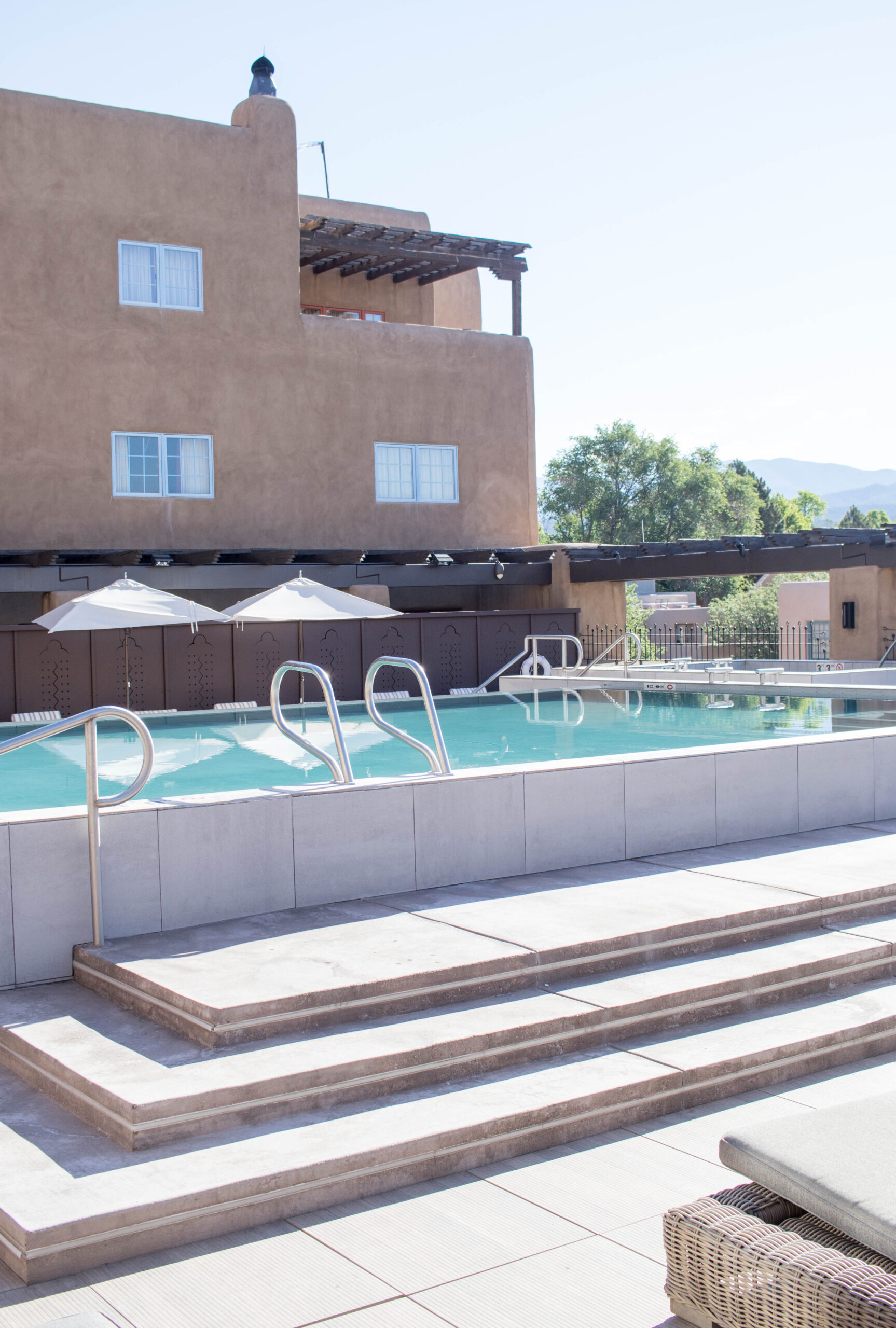 pool at Eldorado hotel and spa Santa Fe #eldoradohotel #santafe #simplysocialnmpartner